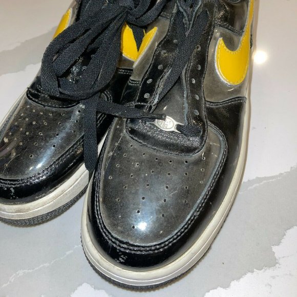 INVISIBLE BLACK/YELLOW NIKE SNEAKERS sz8 JG 5 main image 7